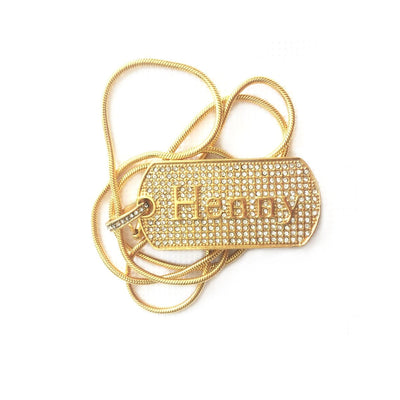Henny Dog Tag Necklace